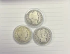 3X BARBER SILVER 1/2 HALF DOLLARS DOLLAR 1895/1898-S/1893/COIN LOT COINS