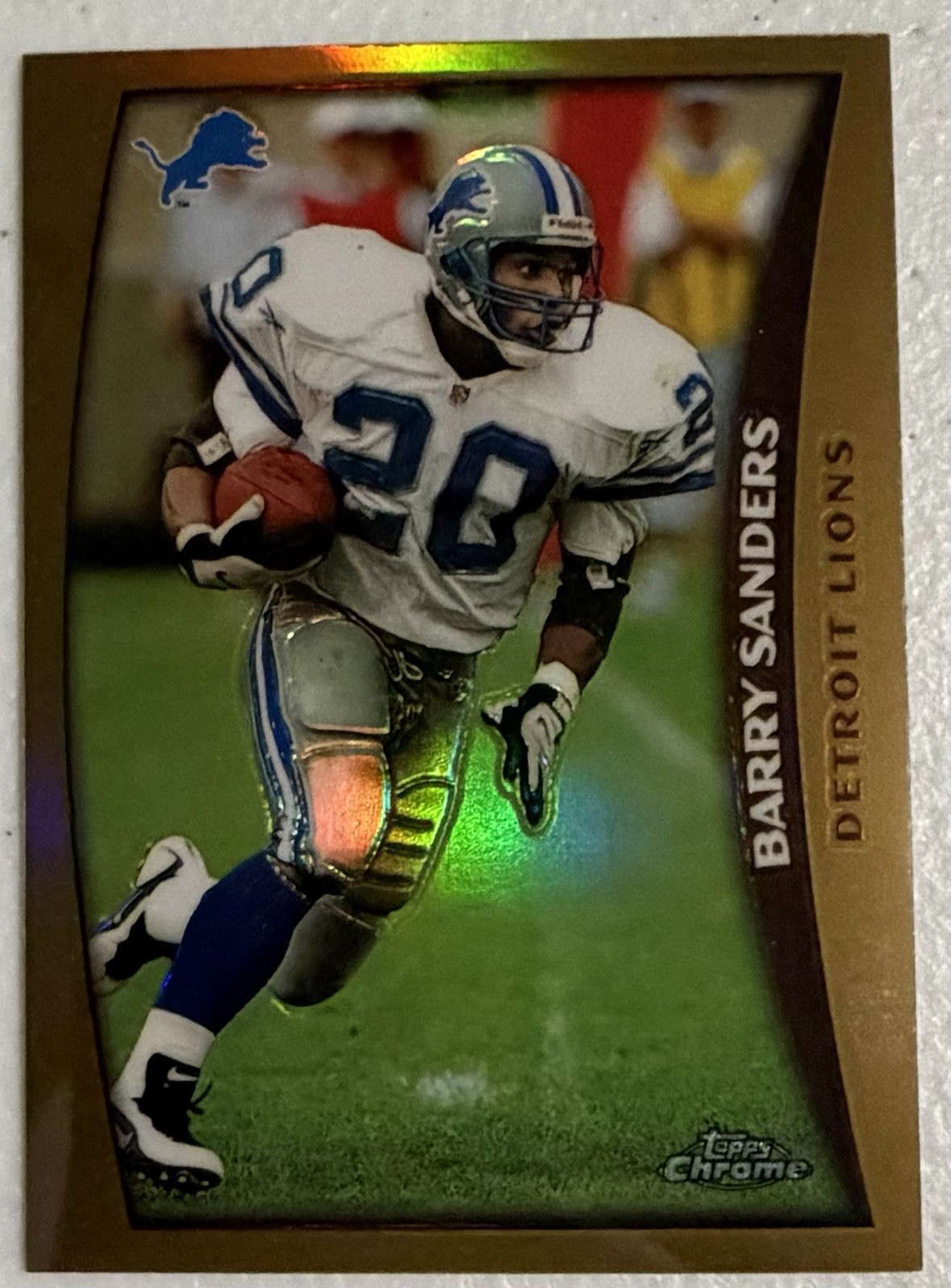 1998 Topps Chrome #1 Barry Sanders Refractor Detroit Lions