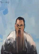 Monster Horror Figure Art PRINT Painting by Artist Jose Trujillo 16"x20"