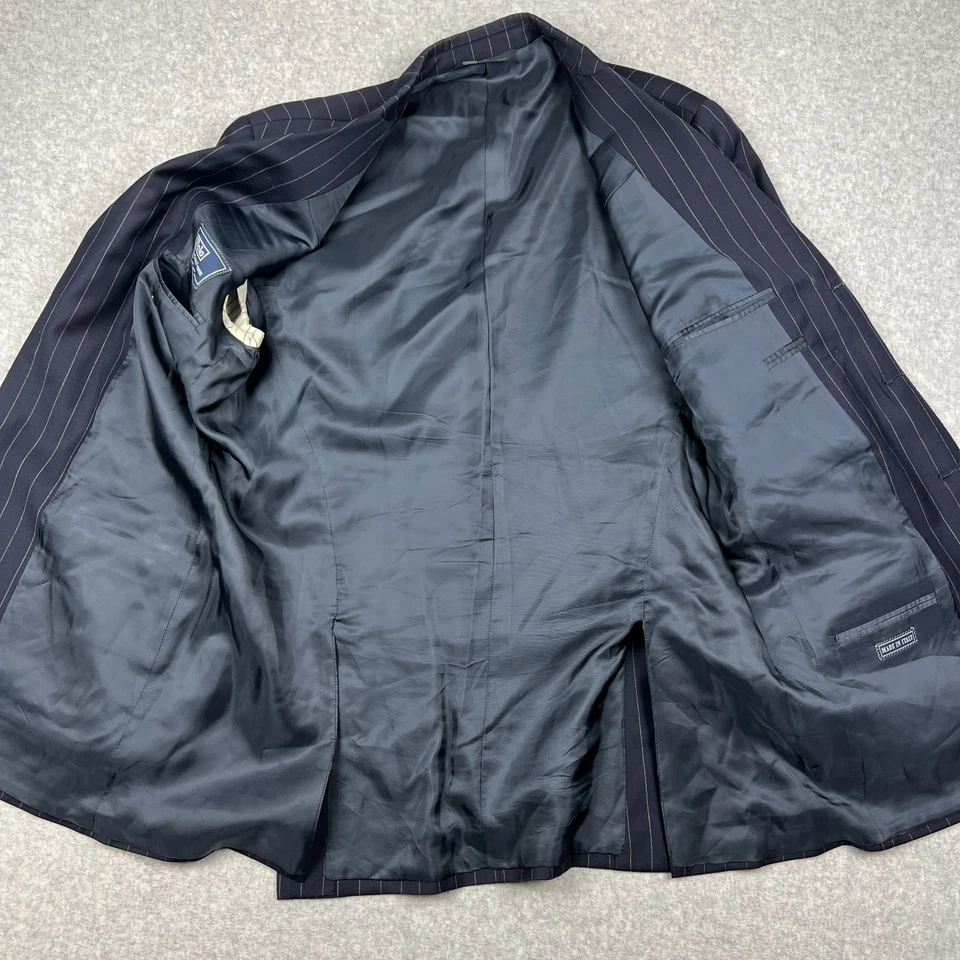 DE COLECCIÓN Polo Ralph Lauren Conjunto de Traje a Rayas Abrigo Blazer Pantalones 44L Para Hombres 36x32 Foto 4 de 4