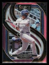 2025 Panini Select #108 Ching-Hsien Ko Pink and Purple Prizms #/199
