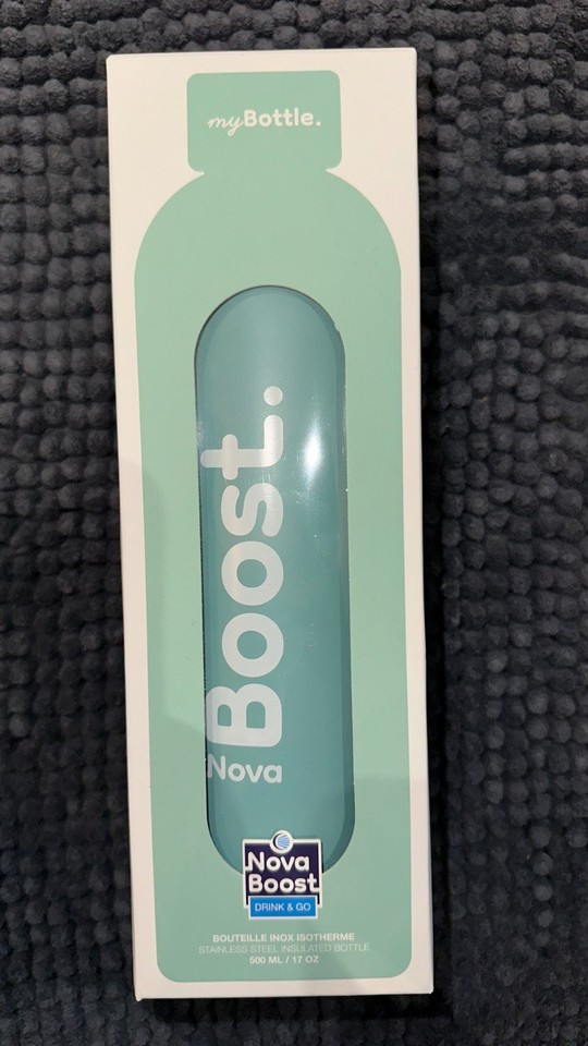 Nova Boost MyBottle gourde isotherme inox vert céladon - 500 ml - Neuf
