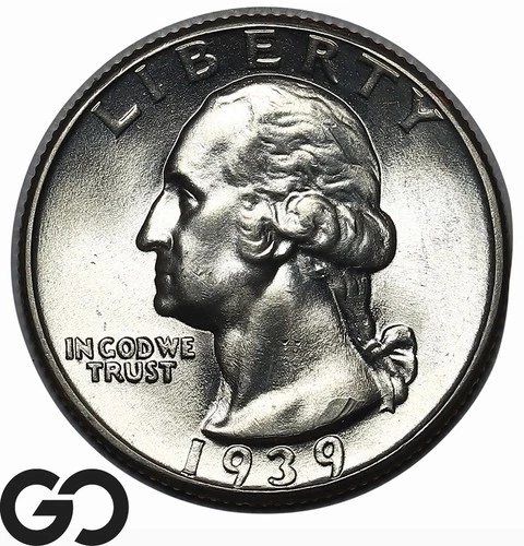 1939 Washington Quarter, Gorgeous Superb Gem BU++