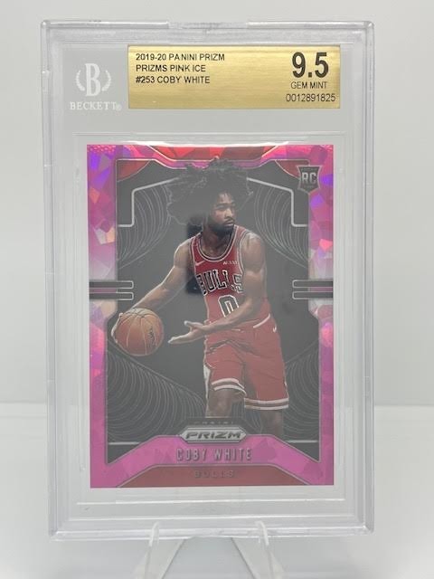 2019-20 Panini Prizm - #253 Coby White - Prizms Red Ice - RC BGS 9.5