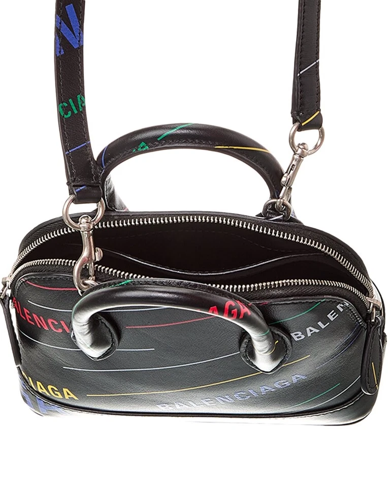 Bolso de Mano Balenciaga Ville Allover Xxs Cuero Asa Superior (Auténtico Pre-Amado) Foto 4 de 4