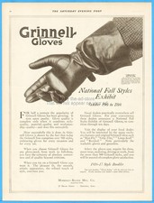 1916 Grinnell Driving Motoring Gloves Morrison Ricker Iowa Fall Styles Print Ad