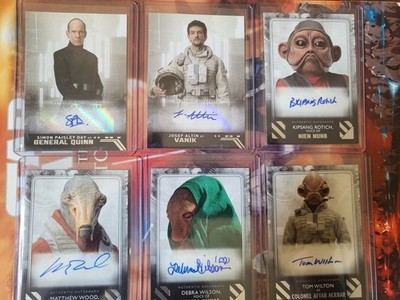 9  X TOPPS STAR WARS THE RISE OF SKYWALKER AUTOGRAPH AUTO CARDS SELECTION
