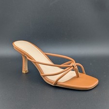 Women's Open Toe Stiletto Mules, Strappy Slingback Flip Flops Sandals