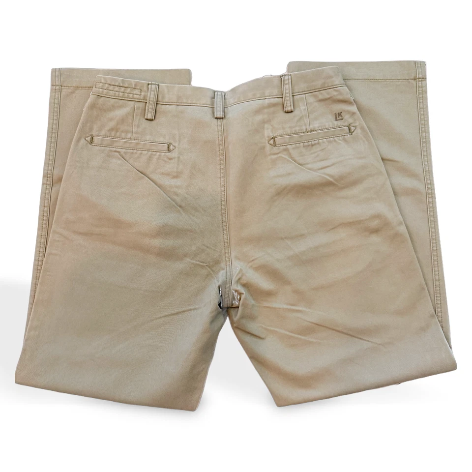 HAGGAR Co. Mens Khaki Trousers 36 W x 32L Cotton Classic New with Tags - Image 2 of 4