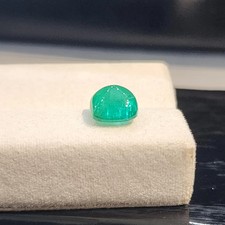 2.00 Crt Natural Emerald Sugarloaf Cabochon 7x7 MM Loose Gemstone For Jewelry