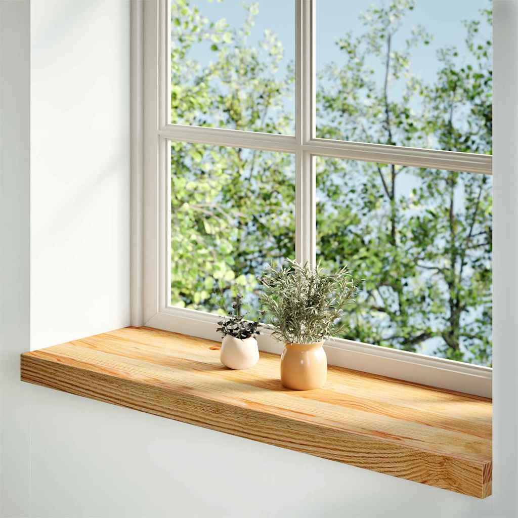2 Davanzali Rovere Massello 90x30x2 cm - Marrone Chiaro Zen