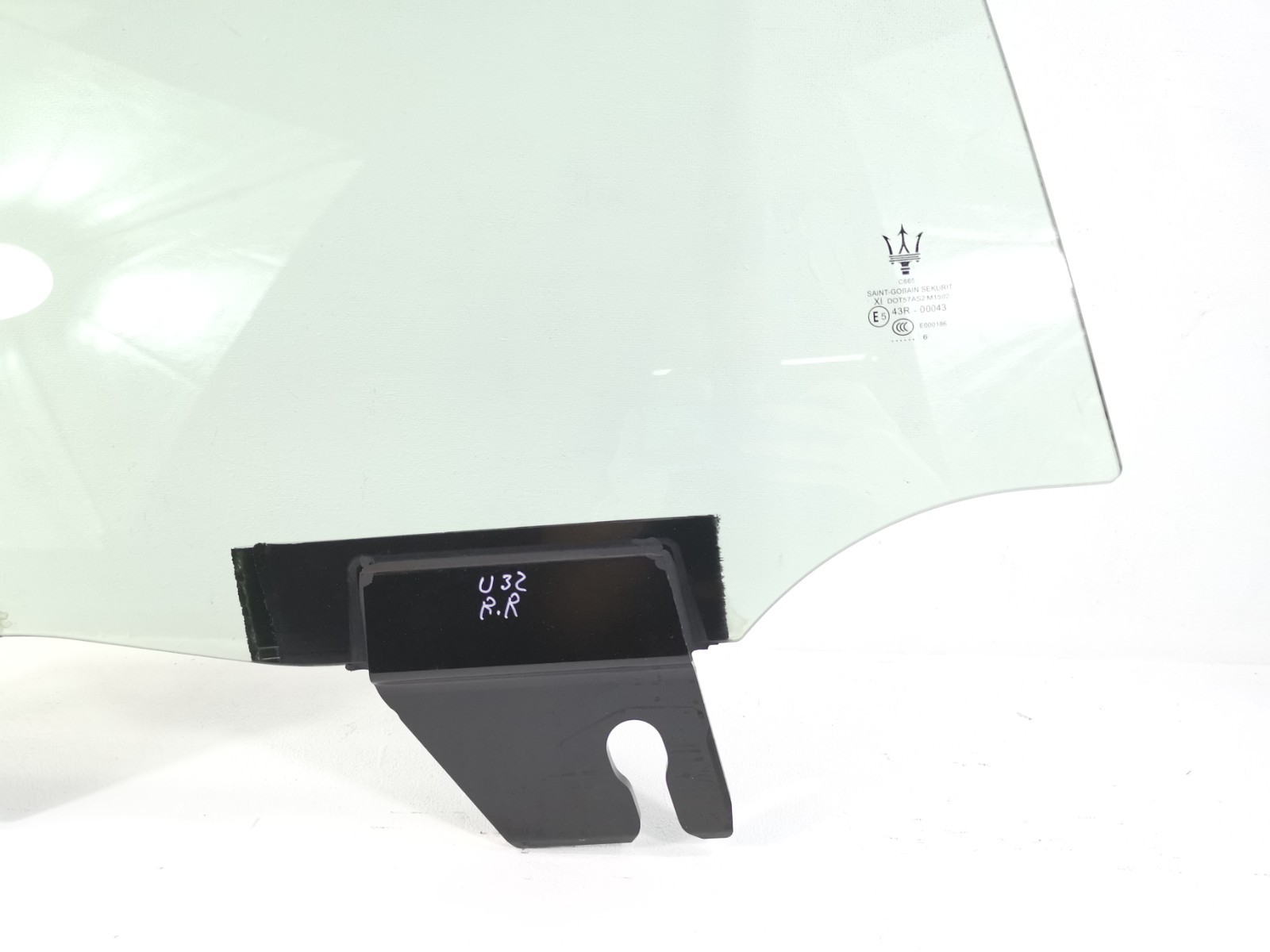 Maserati Ghibli 2018 M156E AWD 3.0 Rear Right Door Window Glass 43R-00043 OEM
