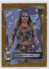 2025 Topps Chrome WWE Gold Refractor /50 Elektra Lopez #95 1o52