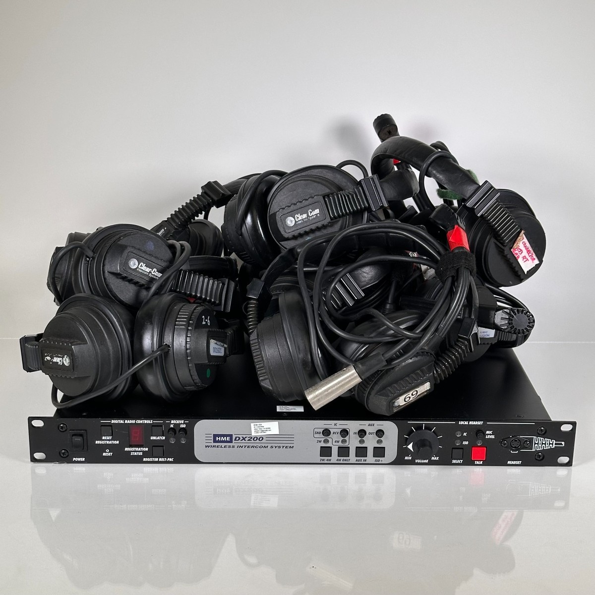 HME DX200 Wireless Intercom System Base Station w/ x8 ClearCom