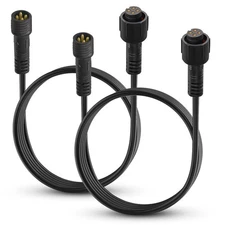 2 PCS 10FT 4 Pin Rock Light Extension Cable, RGB Wheel Well Lights Extension ...