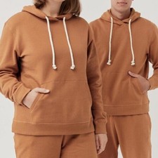 Pact organic hooded sweatshirt amber XS new with tags