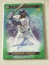 2024 Topps Inception Base Rookie and Emerging Stars Auto Alexander Canario /125
