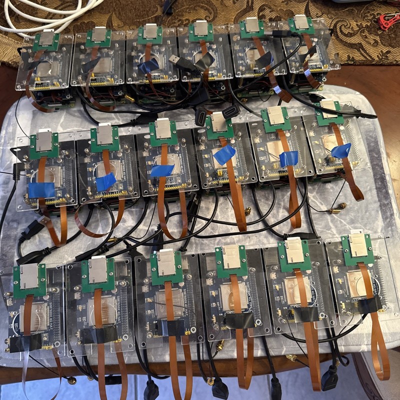 Lot Of 18 Raspberry Pi 4 Model B 2GB + Waveshare SIM7600X 4G LTE HAT + PoE HAT