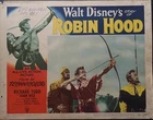 STORY OF ROBIN HOOD  Disney  Richard Todd  with bow  &  arrow   lobby card  6864
