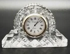 Vintage Waterford Crystal Desk Clock Quartz Movement French Made Clock