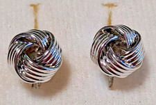 485 - Gemelos Acero Inoxidable Color Plata Forma Nudo Diámetro 12mm