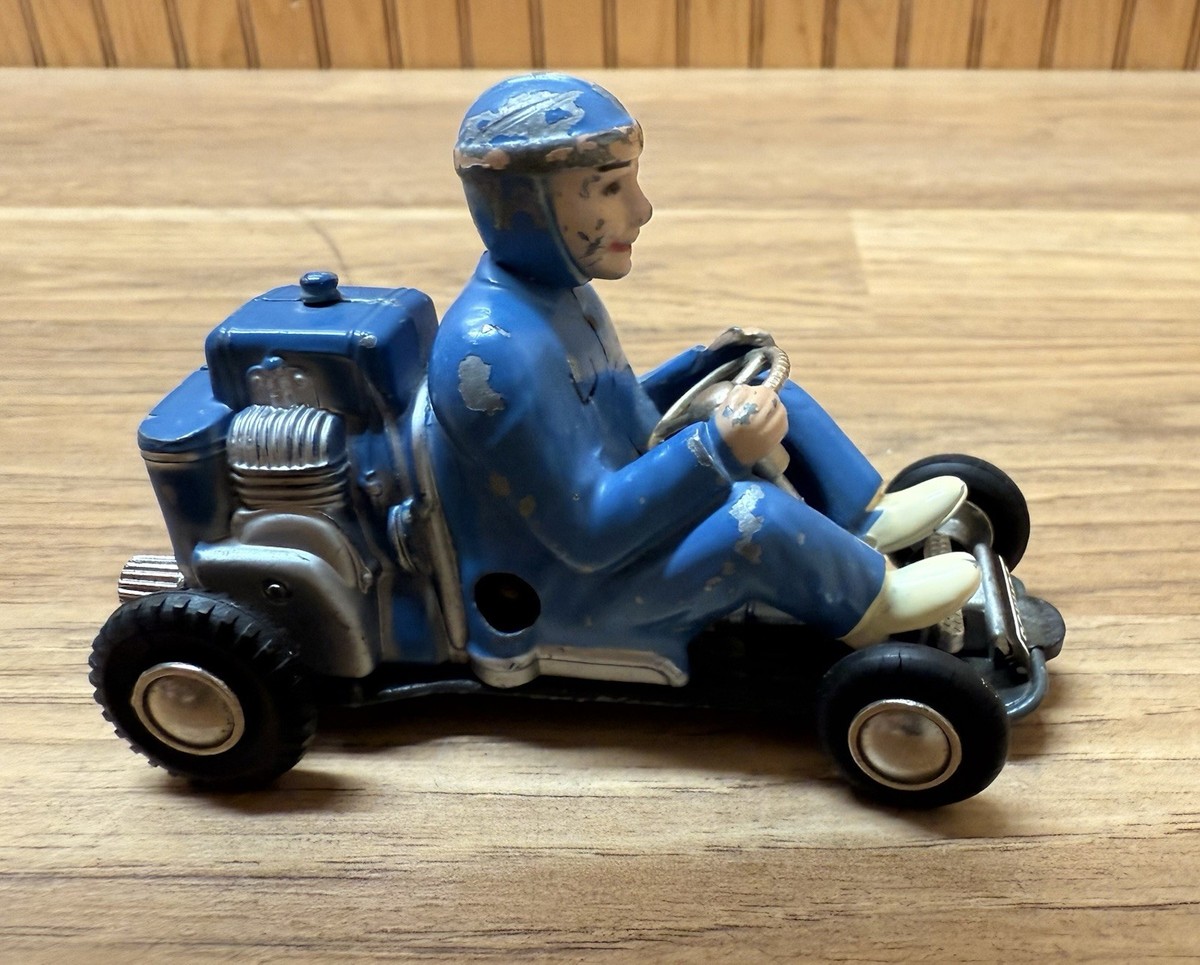 Vintage Schuco Go Kart Micro Racer No.1035 Blue 1960's Made In