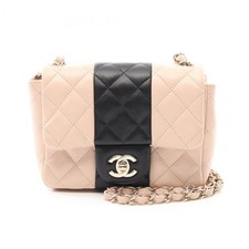 Chanel Mini Matelassé Lambskin Shoulder Bag Women Pink One Size