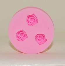 Silcone Mold Makes 3 Cute Flower Beads or Charms FS100