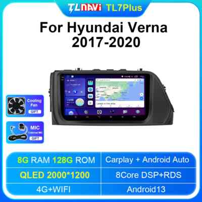 For Hyundai Verna 2017-2020 GPS Navi System DSP Car Radio Auto Multimedia Player
