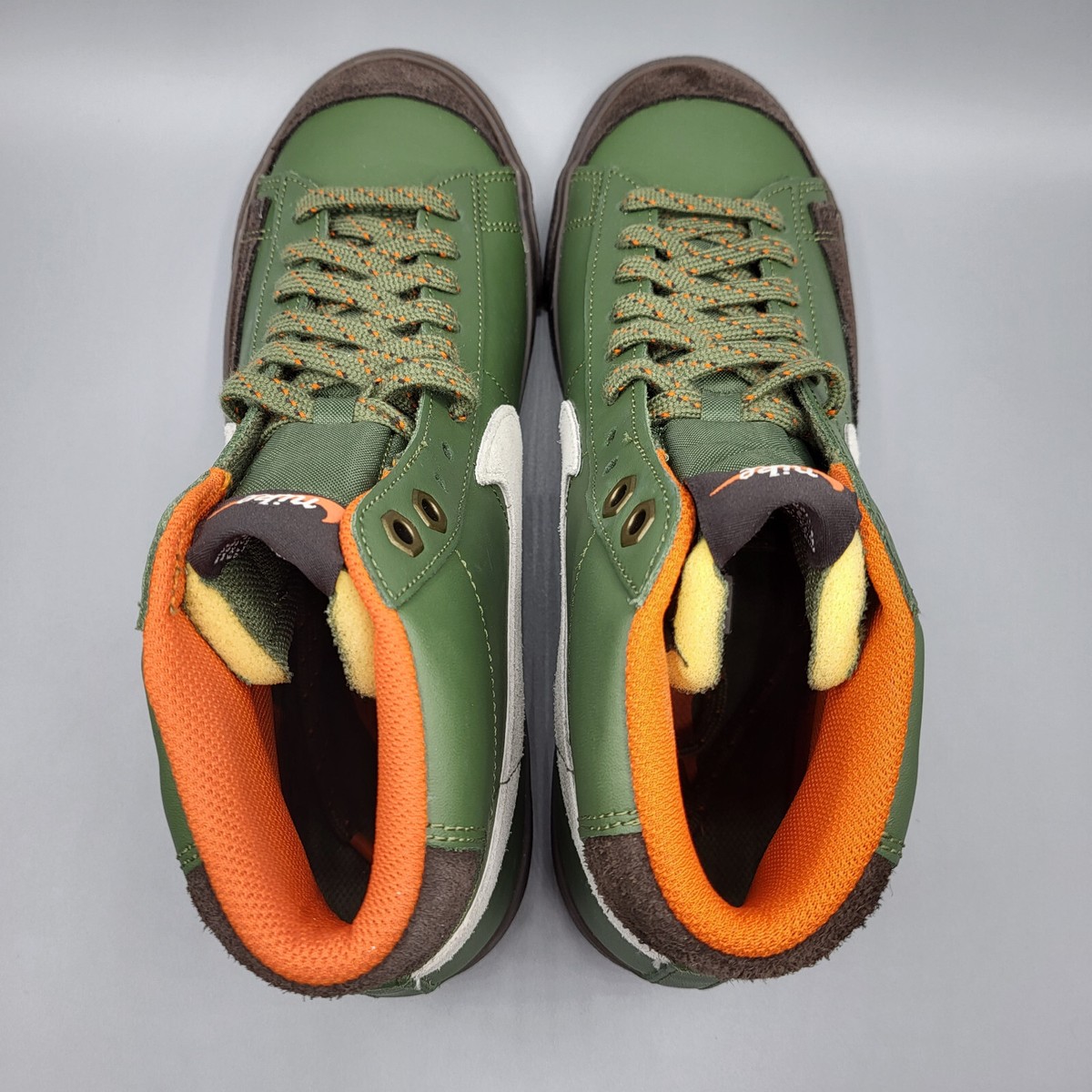 Nike Blazer Mid 77 Vintage Army Olive Orange White DZ5176-300 Mens 8 Women’s 9.5 Nike Blazer Mid 77 Vintage Army Olive Orange | Mercari main image 2