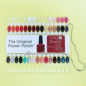 Shellac Nail Tip Colour Chart