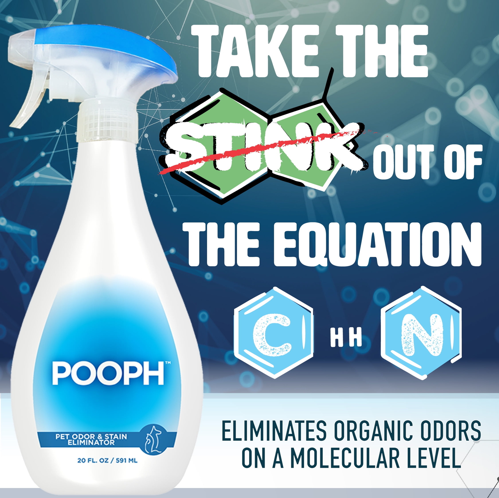 POOPH Pet Odor & Stain Eliminator Spray 20oz eBay