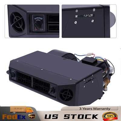 12V Universal Car Under Dash A/C Evaporator Kit Heat & Cool 3 Speed Air Flow US