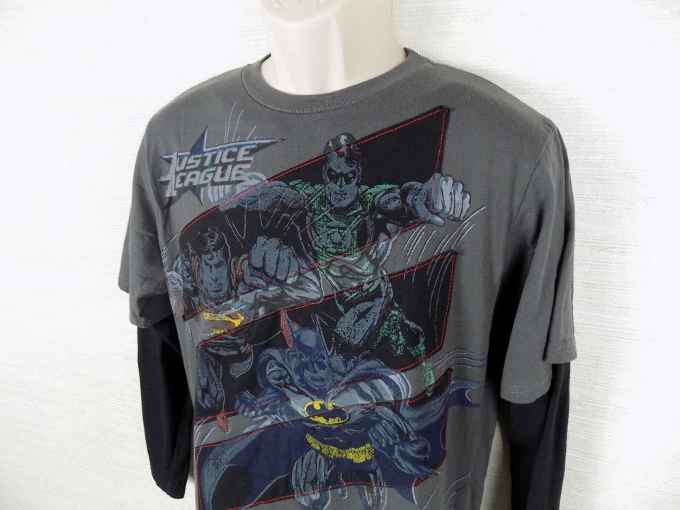 Camisa manga larga Justice League DC Comics niños jóvenes niños 2XL 18 Foto 4 de 4