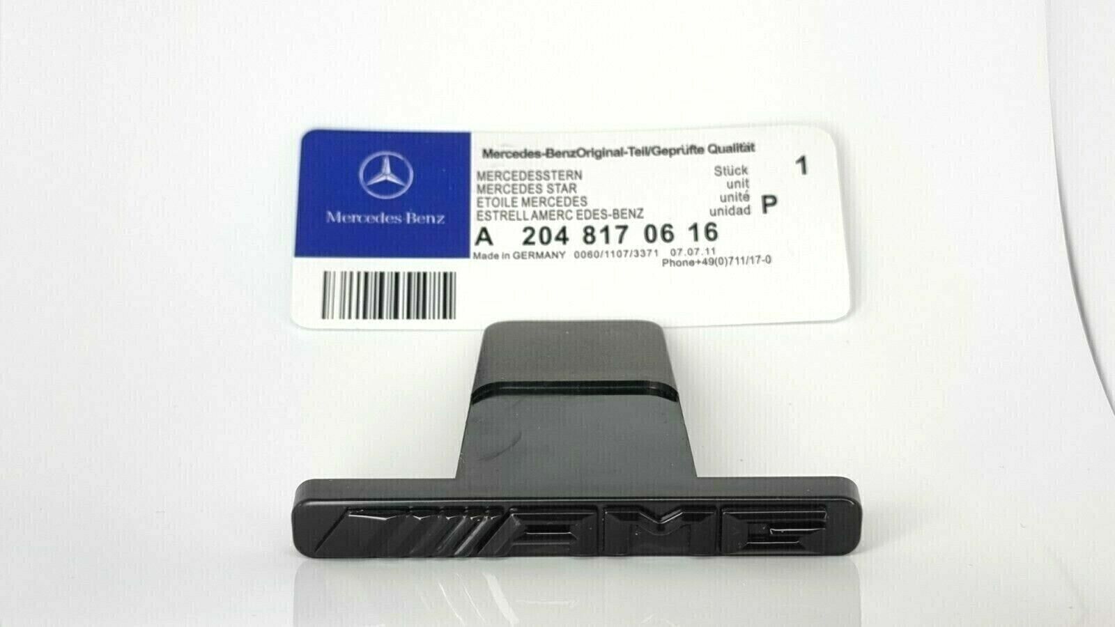 for AMG Panamericana GT Emblem Badge Gloss Black Grill Badge