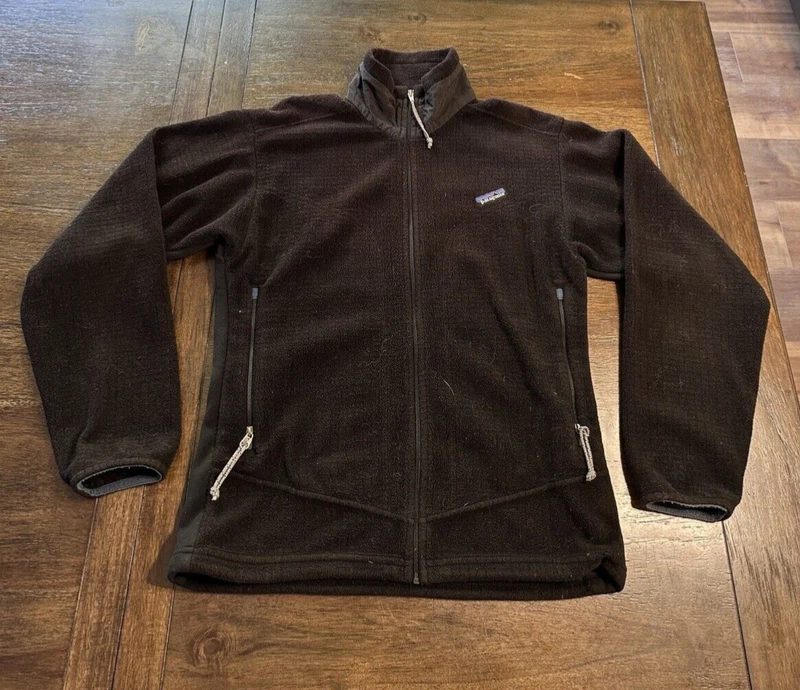 patagonia r3 regulator polartec vintage fleece full zip hole jacket