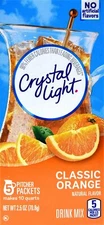 Crystal Light Drink Mix Pack of 2 Flavored Concentrate 2 Ounce Packets Caffei...