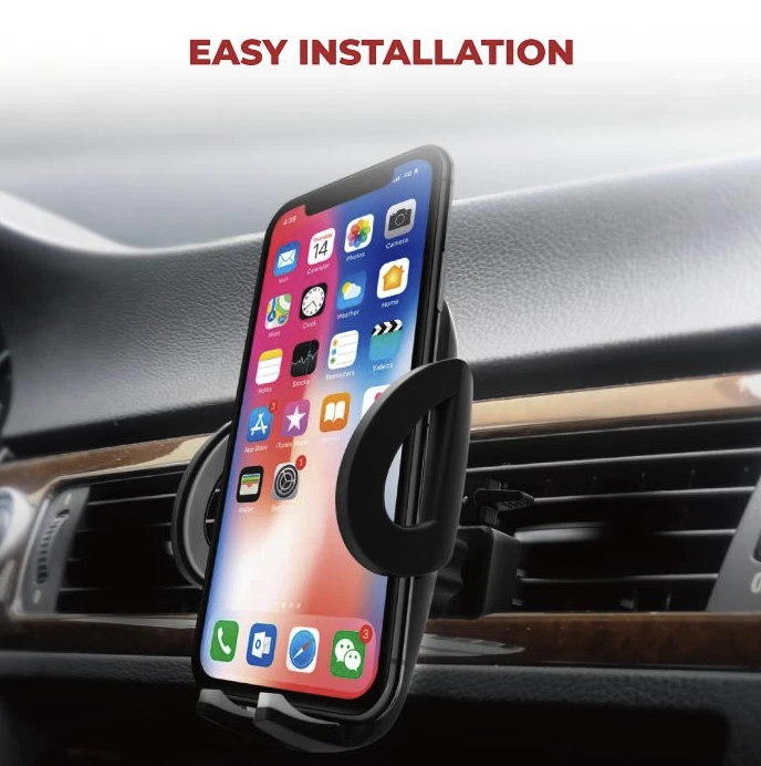 Mobile Phone Holder Car Air Vent Mount iPhone 11/11 Pro/11 Pro Max/X Cell Phones - Image 2 of 4