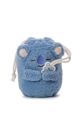BTS BT21 Fluffy Big Hugs series Plush Pouch KOYA Line Friends Official ...