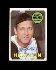 Harry Walker Signed 1969 Topps Houston Astros Autograph
