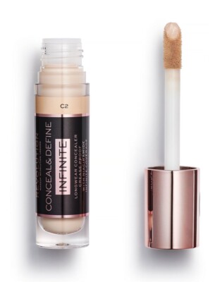 Makeup Revolution Beauty Conceal & Define Infinite Concealer XL, C2 LONG LASTING