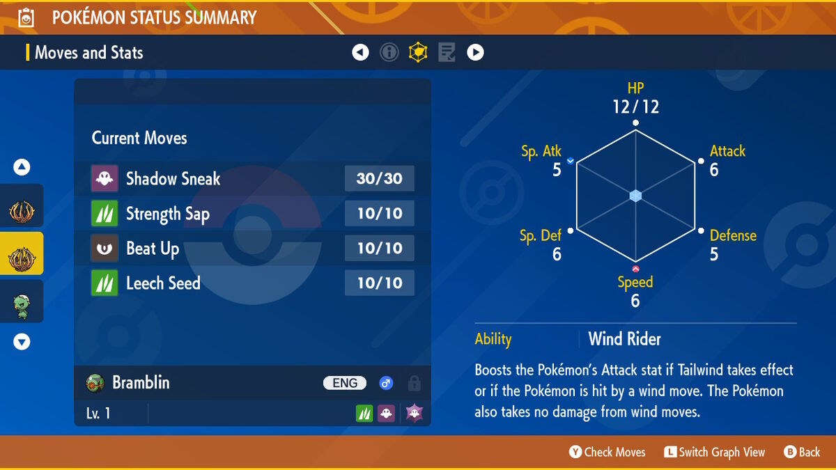 Pokemon Scarlet and Violet BRAMBLEGHAST Shiny 6IV / -  Portugal