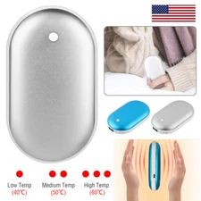 Rechargeable Hand Warmer USB Heater Power Bank Electric Pocket Warmers US