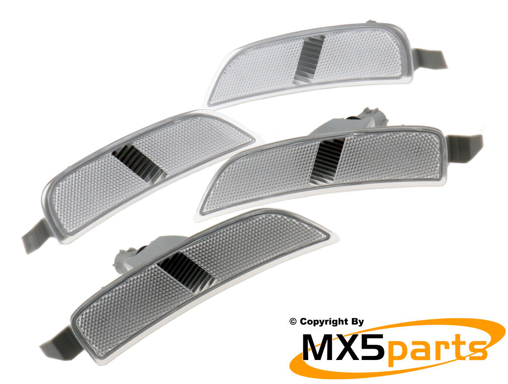MX5 Clear Illuminated Side Marker Reflectors Set Mazda MX5 Mk4 ND & RF
