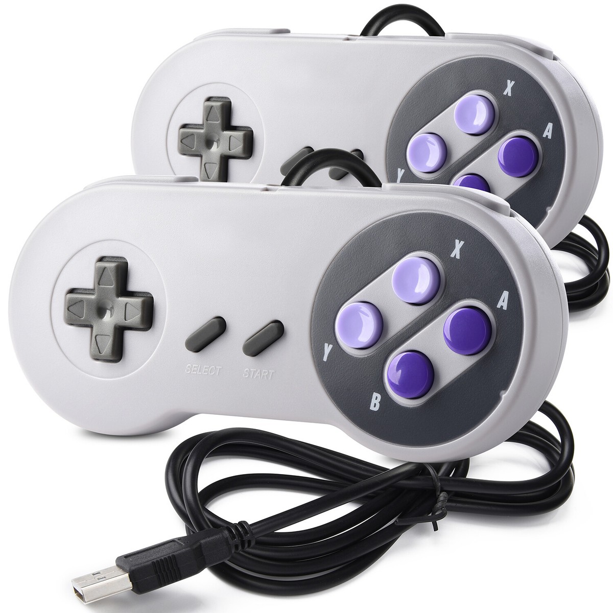 Wired Retro SNES USB Port Controller Gaming Joypad Joystick for