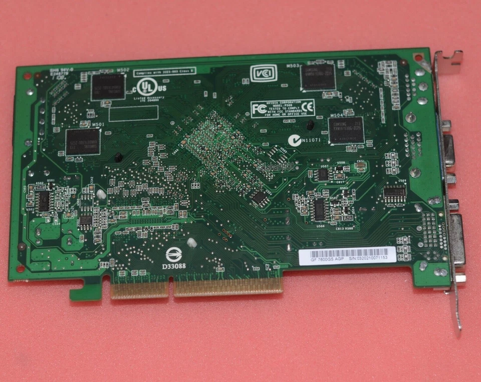 Nvidia GeForce 7600GS AGP 512MB Video Card TVO VGA DVI Stallone, Devil SWAT - Image 4 of 4