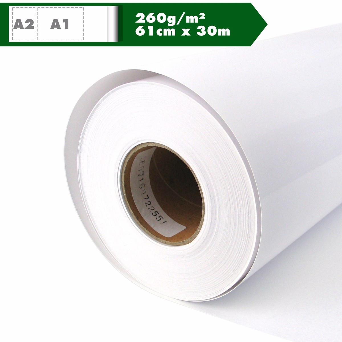 1 Rolle Inkjetpapier – 190g, Matt, 61cm X 30m – Posterpapier Für Plotter – LFP-STORE