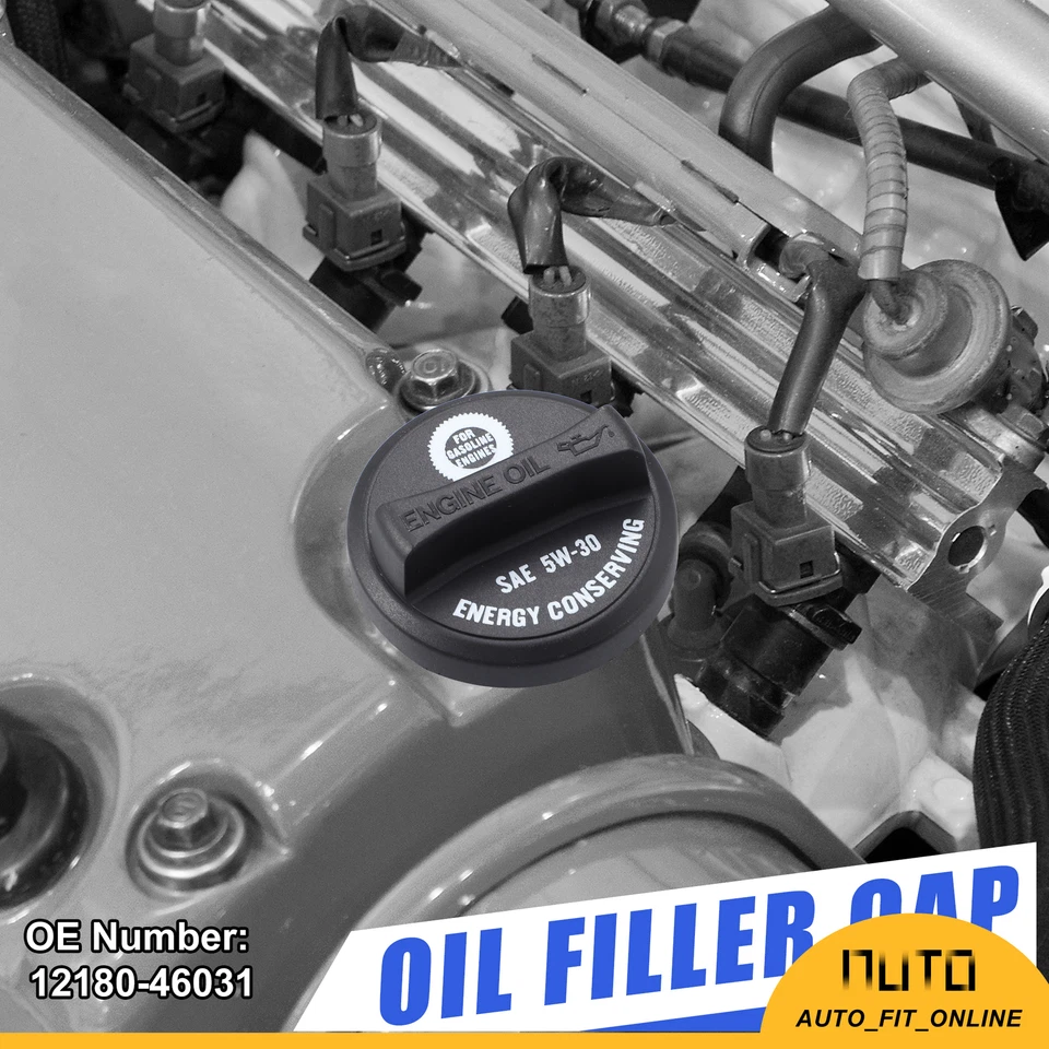 ONE Oil Fuel Tank Cap Gas Oil Filler Plug Cap 12180-46031 Custom for Lexus ES300 - Image 3 of 4