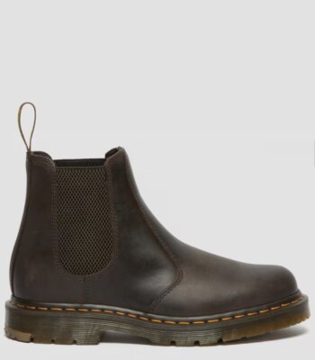 Dr. Martens 2976 Chelsea Boots Mens 11 Brown Excellent Fur Lined Crazy Horse 2976 Crazy Horse Leather Chelsea Boots in Brown | Dr. Martens main image 2