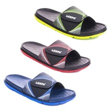 LEMIGO leichte EVA Dusch- und Badeschuhe Badelatschen Pool Klettverschluß Leon